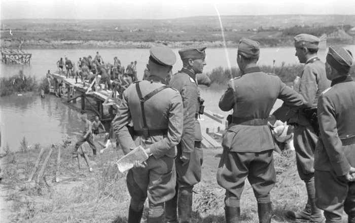 Armata română la trecerea Prutului FOTO bundesarchiv.de