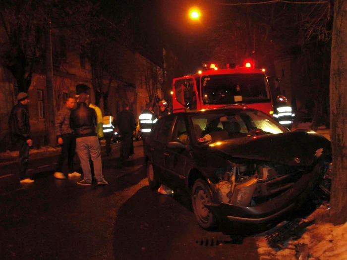 Accidentul a avut loc pe strada Vasile Lucaciu