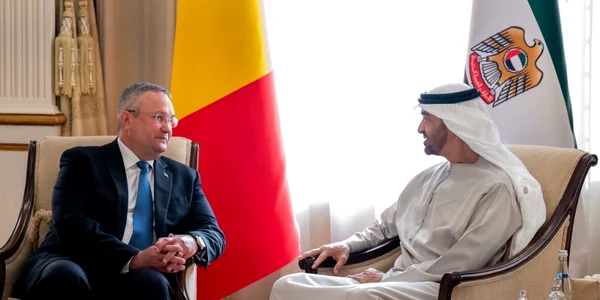 Nicolae Ciuca si presedintele Emiratelor Arabe Unite FOTO Guvernul Romaniei