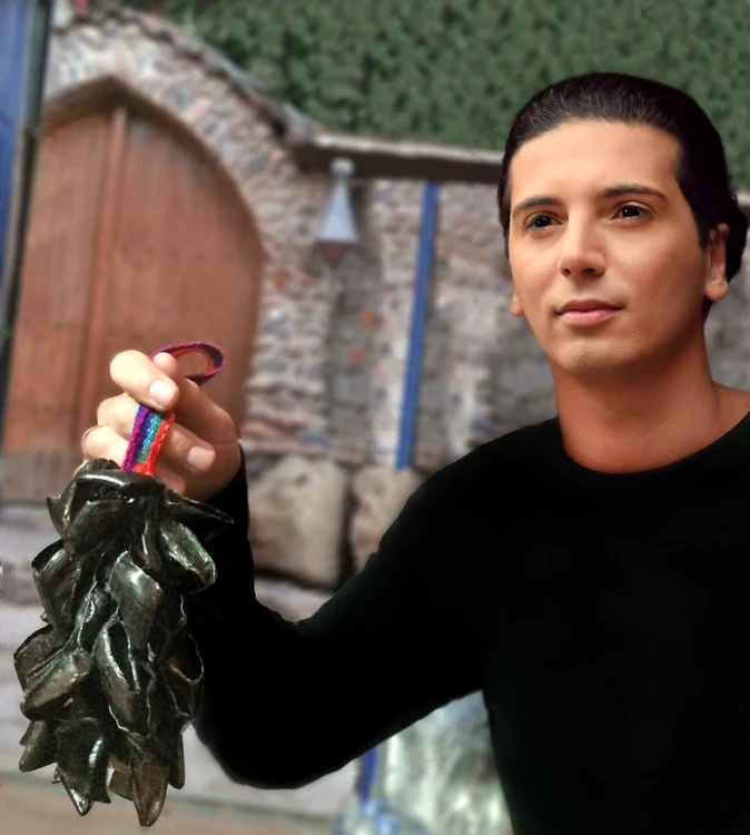 Radhu știe să cânte la un instrument din copite