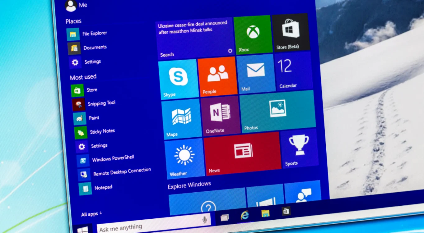 
    Windows 10  