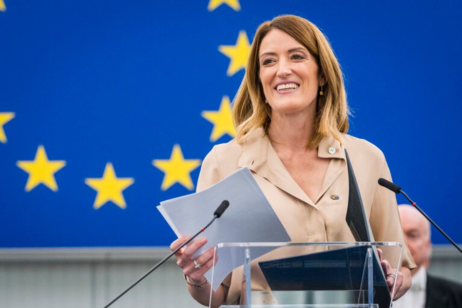 Președinta Parlamentului European l-a felicitat pe președintele ales al României. Ce i-a răspuns Nicușor Dan