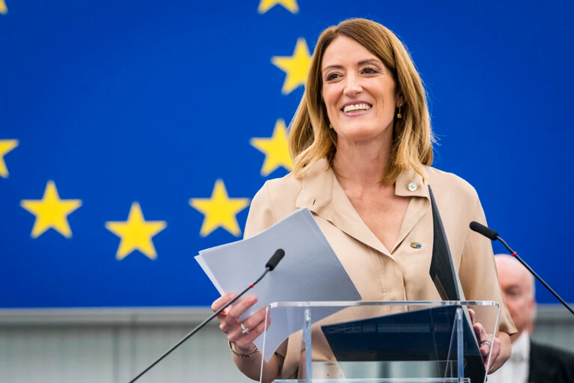 Roberta Metsola l-a felicitat pe Nicușor Dan FOTO europa.eu