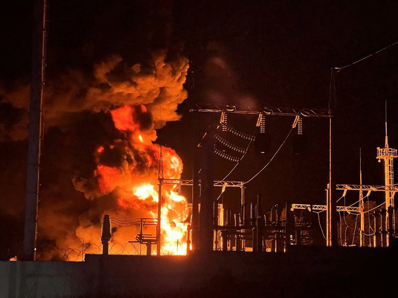 Centrală electrică din Rusia, incendiată după un atac ucrainean la graniță VIDEO