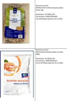 Metro retrage de la vânzare mai multe loturi de arahide din cauza unor substanțe toxice. FOTO: ANSVSA