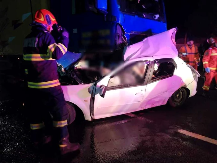 Locul accidentului cu un echipaj medical