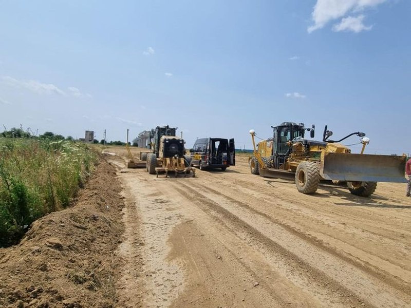 Muncitorii au revenit pe șantierul centurii Timișoara-Sud. Antreprenorul pregătește terenul pentru continuarea lucrărilor