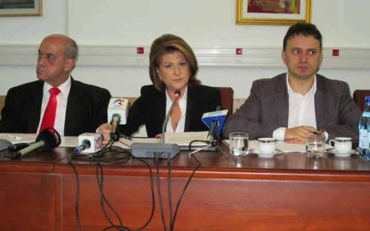 Ministrul Rovana Plumb a fost prezentă astăzi la Consiliul Judeţean Vâlcea. Foto Adevărul