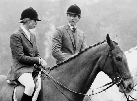 Prințesa Anne și căpitanul Mark Phillips. FOTO: Getty Images