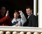 Prințesa Stephanie de Monaco, alături de doi dintre copiii săi, Camille Gotlieb șii Louis Ducruet. FOTO Getty Images