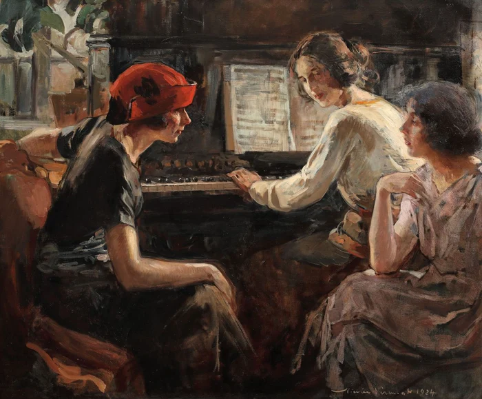 Nicolae Vermont, La pian, 1924 