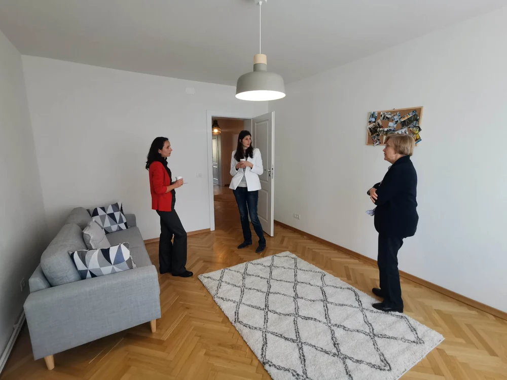 Psihologul Diana Ungureanu Pamfil la centrul Sus Inima FOTO Ștefan Both