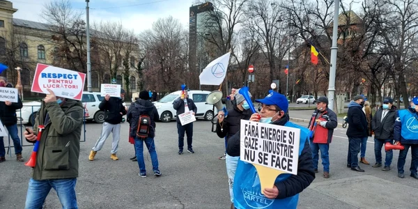 protest alro slatina in bucureşti