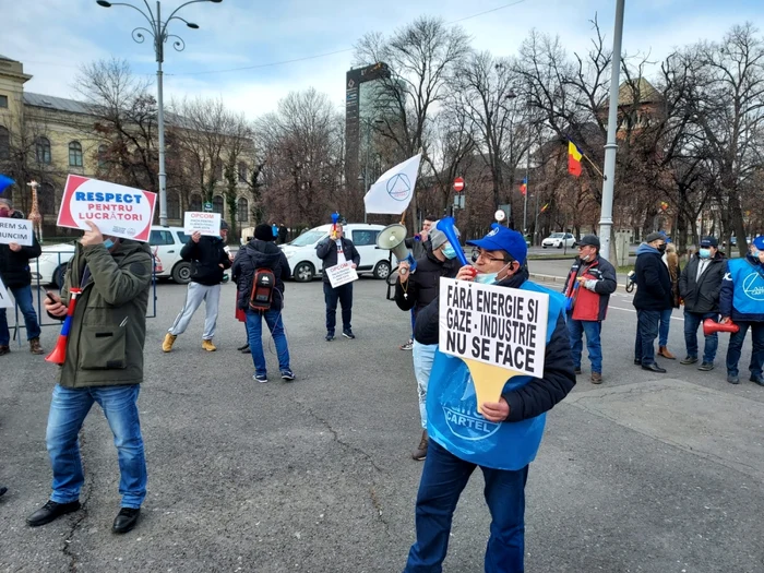 protest alro slatina in bucureşti