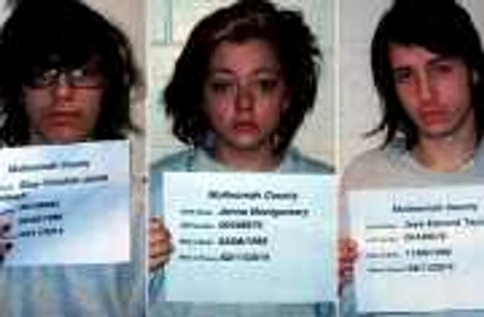 Suspecţii: Blue Christian Kalmbach (15 ani), Jenna Montgomery (15 ani) şi Jess Taylor (17 ani). FOTO CNN