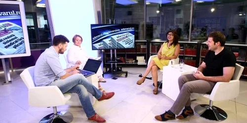 Iulia Popovici si Andrei Rus la Adevarul Live FOTO Dorin Constanda