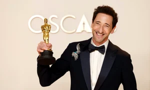 Adrien Brody a castigat premiul pentru cel mai bun actor la Oscar 2025, foto EPA EFE jpg