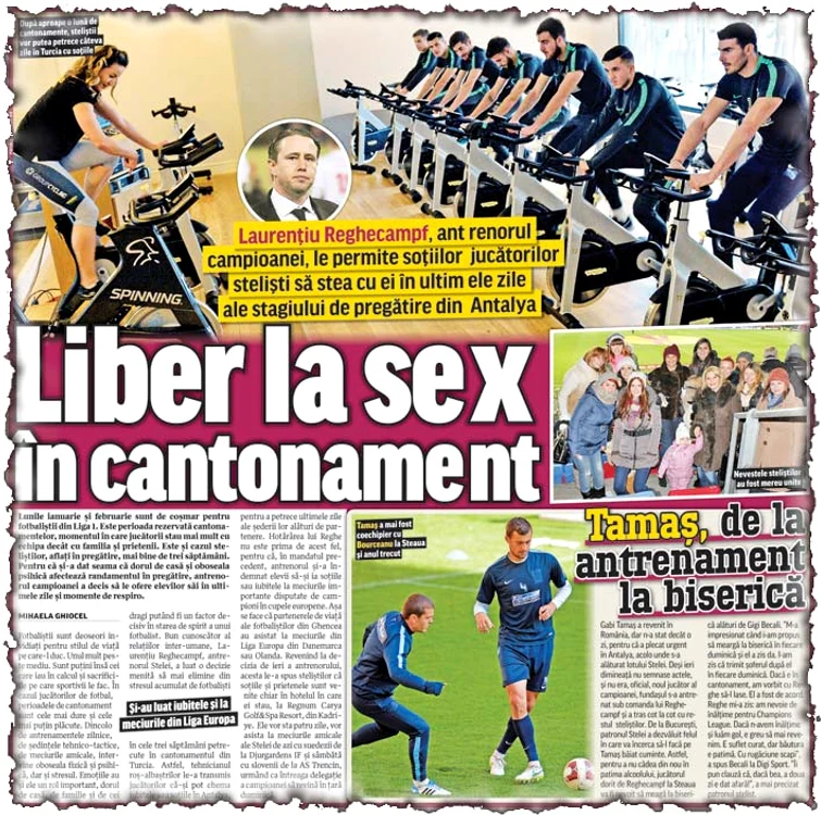 Click! v-a prezentat, zilele trecute,  în premieră informaţia sosirii  în cantonamentul Stelei  a „jumătăţilor” jucătorilor 