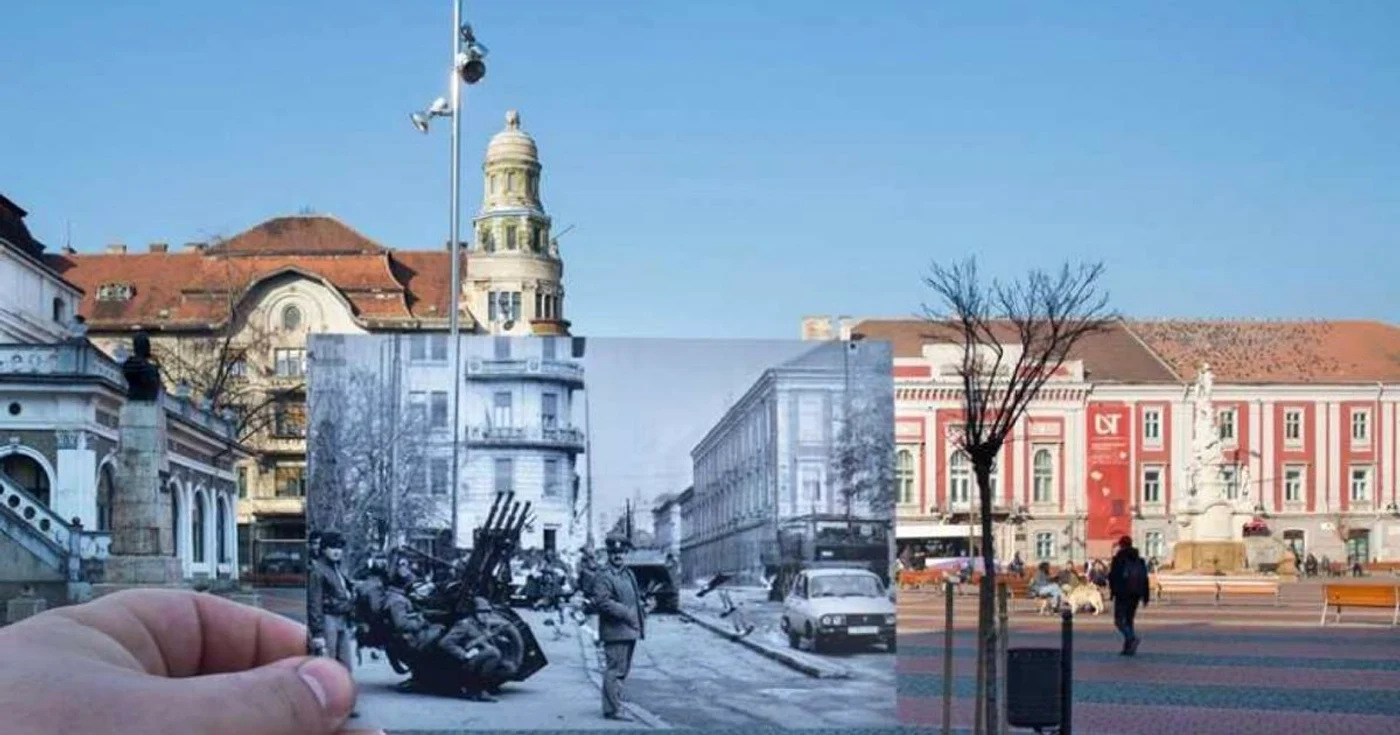 revoluţia de la Timişoara. ieri şi azi FOTO dani Amariei