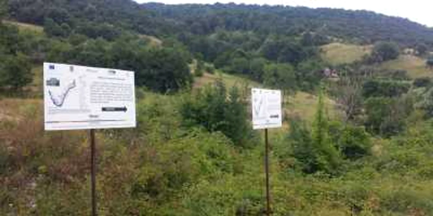 Traseul turistic spre neck-ul vulcanic Trescovăţ, pe care s-au rătăcit cei doi tineri din Craiova FOTO Corina Macavei