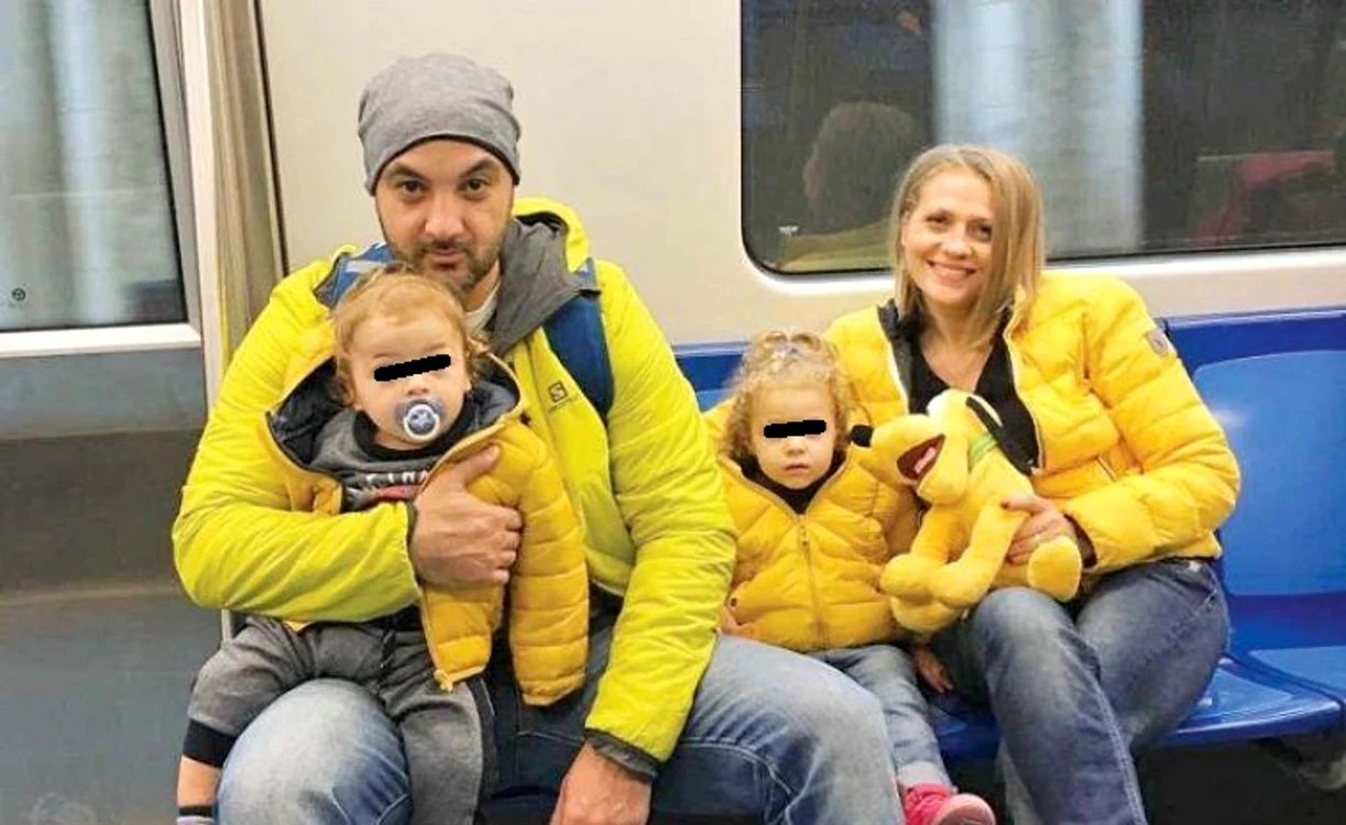 Rare sunt imaginile în care apare soțul Mirelei Vaida Foto: Arhivă personală