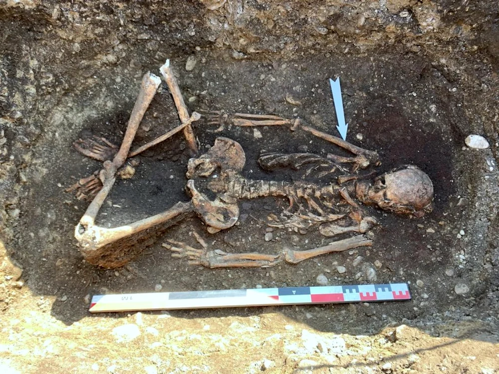 descoperire arheologica prahova foto cercetator alin frinculeasa