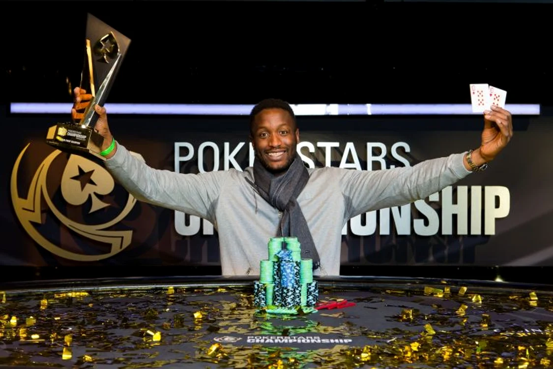 
    Kalidou Sow, după un mare succes la masa de pokerFOTO: Neil Stoddart/ PokerStars  