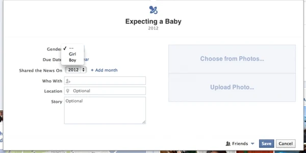 expecting a baby facebook 