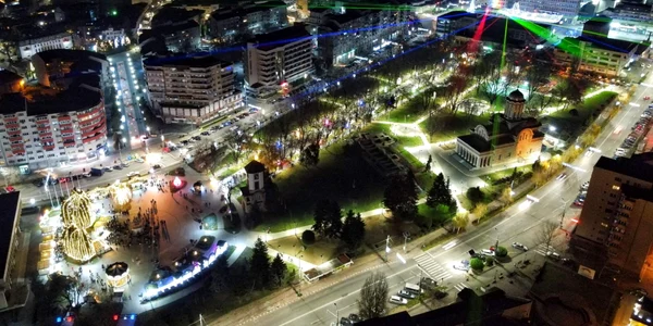 Iluminatul public va fi mai ieftin, în Târgoviște, grație tehnologiei LED. FOTO. Stan. C