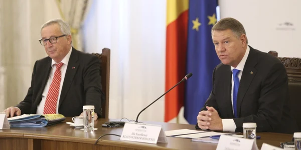 Jean-Claude Juncker primit la Cotroceni de Klaus Iohannis. FOTO Inquam Photos/Octav Ganea