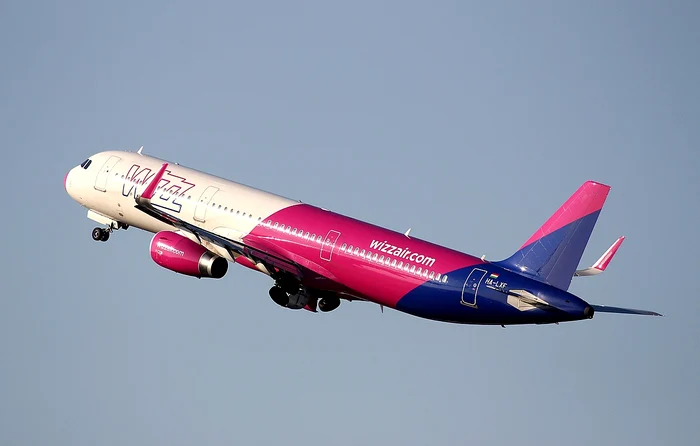 Avion al companiei aeriene Wizz Air. Foto: Pixabay 