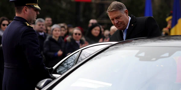 Ceremonia care a marcat încheierea mandatului președintelui Klaus Iohannis de la Palatul Cotroceni, în București. FOTO Inquam Photos / Octav Ganea