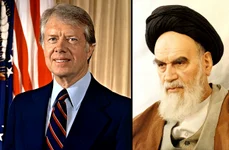 Președintele american Jimmy Carter și ayatollahul Ruhollah Khomeini (© Wikimedia Commons)