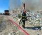 Incendiu puternic la deponeul ecologic Foto ISU Hunedoara (1) jpg