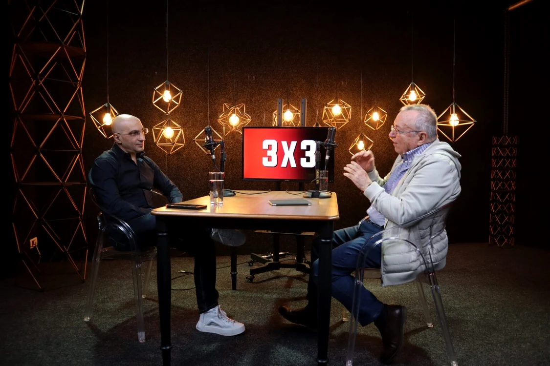 Ion Cristoiu la prima ediție a podcastului 3X3, la Canal 33
