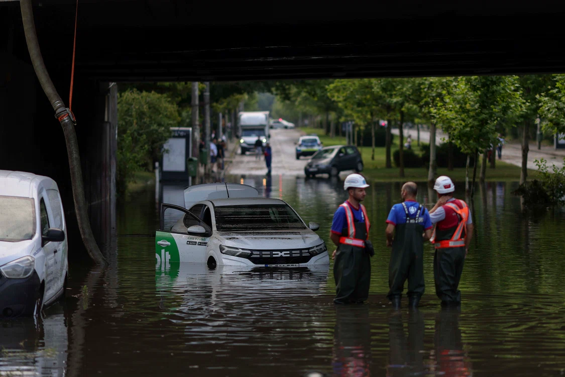 Inundații în Capitală Foto: inquam photos