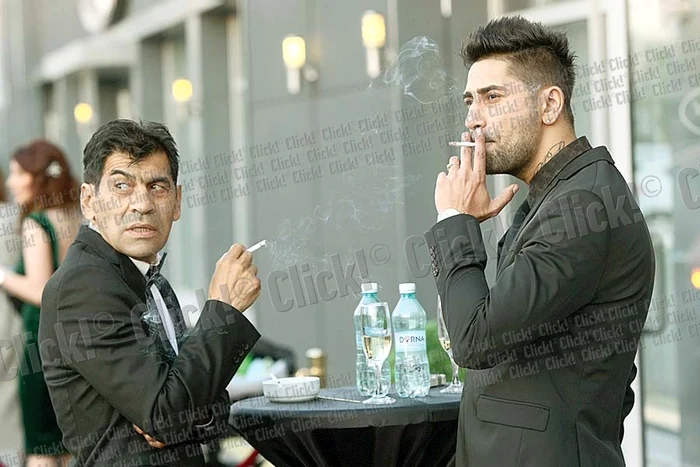 Ștefan Mihalache, alias  Connect-R, și Mihaela  Șotrocan, alias Misha,  au creștinat-o duminică  pe Maya, fetița lor născută  pe 25 ianuarie 2014 (Fotografii: Dorin Constanda)