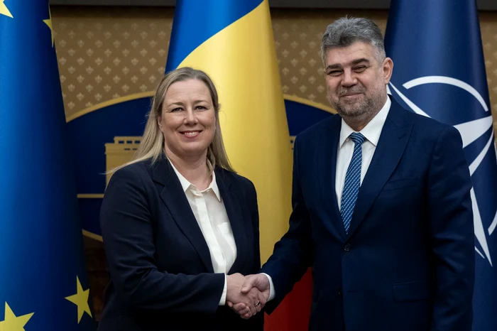 Premierul a discutat cu comisarul european Jutta Urpilainen FOTO Guvernul României