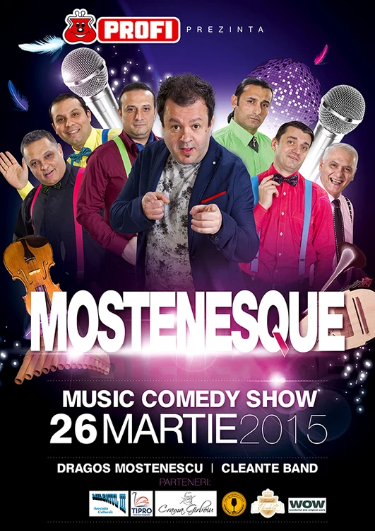 Dragos Mostenescu a lansat in martie un nou concept de spectacol, "Mostenesque"