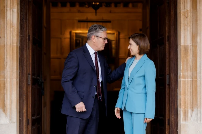 Premierul britanic și președintele moldovean s-au întâlnit pentru prima dată. FOTO: Presedinte.md