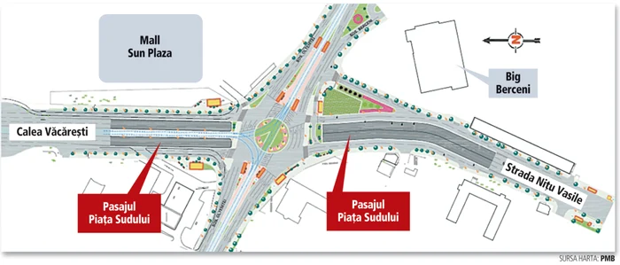 
    Pasajul subteran de la Piaţa Sudului e cel mai mare proiect de infrastructură al Primăriei Capitalei făcut cu bani europeni (foto: ziare.com)  