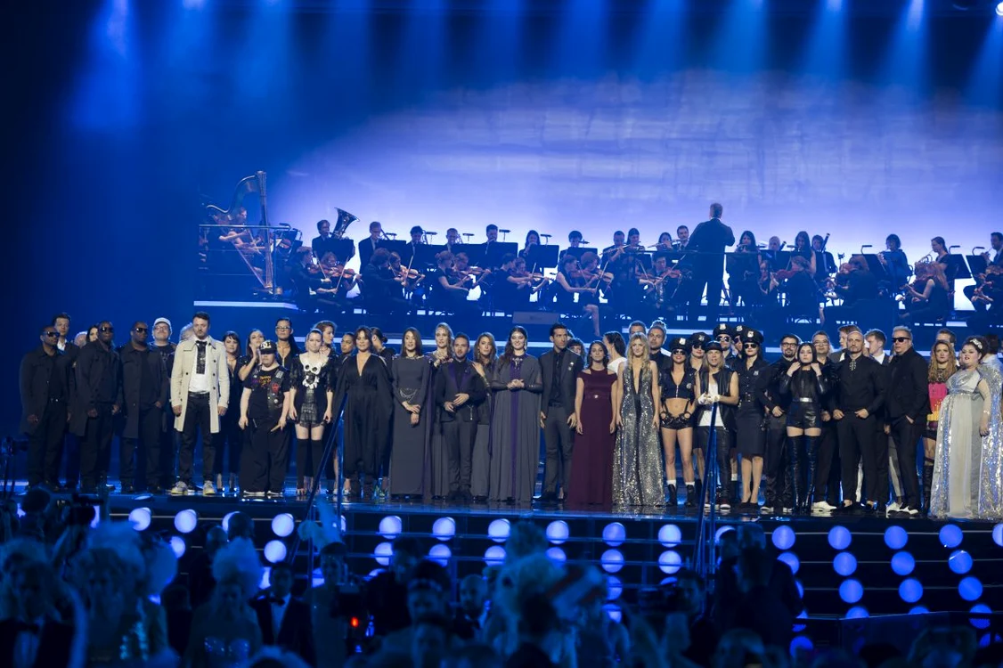 
    Eurovision 2015, semifinala 1: Toți participanții pe scenă la ultima repetiție înainte de prima semifinalăFoto: eurovision.tv  