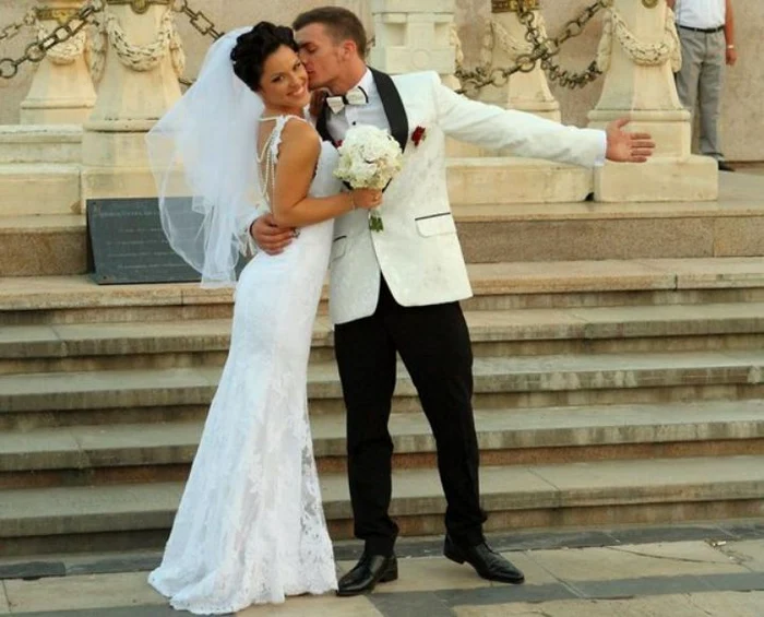 Diana Jivan și Andrei Jivan, în ziua nunții 