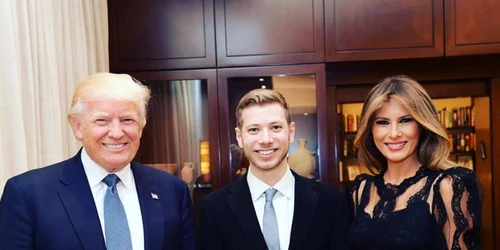 Yair Netanyahu alaturi de Donald si Melania Trump FOTO Facebook Yair Netanyahu