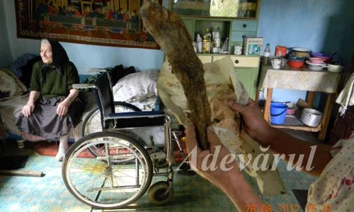 Oara Părăştia (93 de ani) vrea ca piciorul să fie îngropat în acelaşi timp cu ea  (Foto: adevarul ro) jpeg