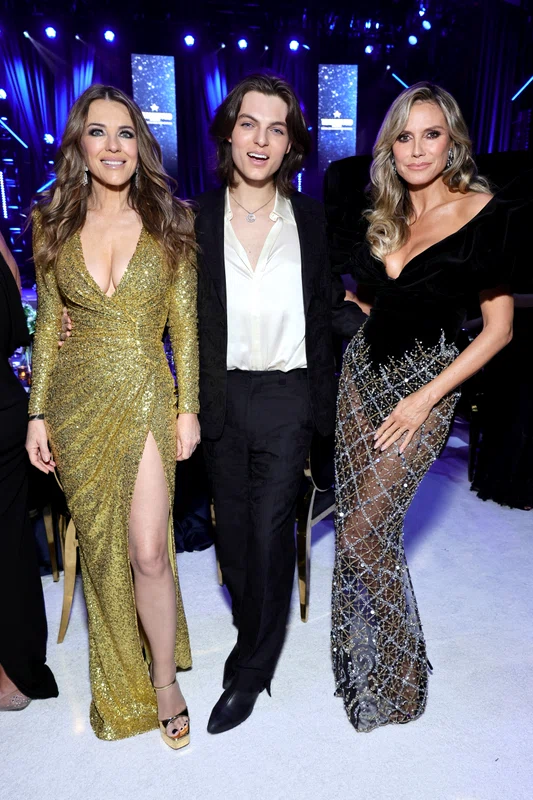 Elizabeth Hurley și fiul său Damian Hurley. FOTO: Getty Images