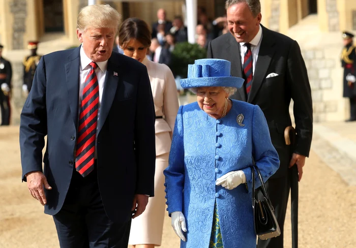 Donald Trump și regina Elisabeta FOTO: arhivă