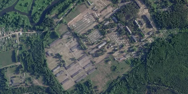 Baza Wagner in belarus FOTO Planet Labs via BBC png