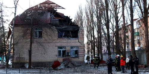 Atac cu drone in Kiev - 14 decembrie FOTO Profimedia 