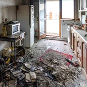Blocul afectat de drona rusească Foto: Administrația Prezidențială